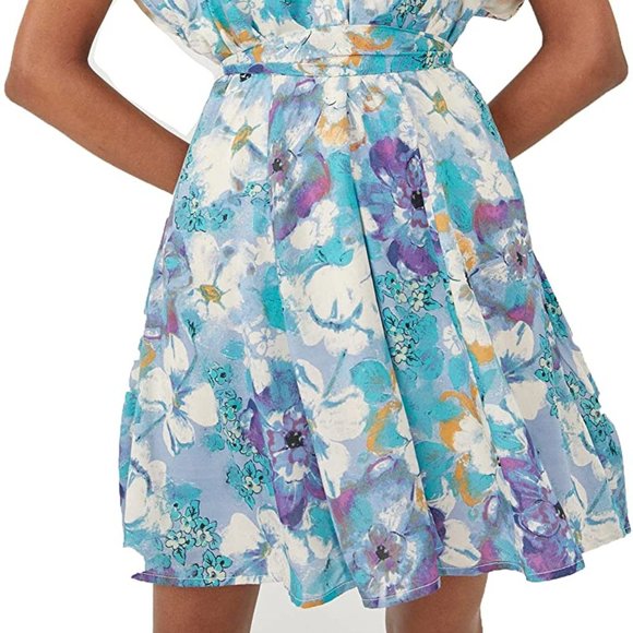 FREE PEOPLE Freddy Tie Mini Dress In Night Combo In Multi - Picture 3 of 8